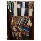 Wooden 5 Shelf Bookcase w/ Book Collection