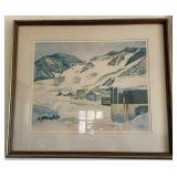 Signed Bill Alexander Water Color Print
