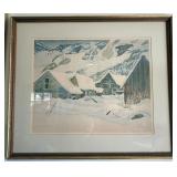 Signed Bill Alexander Water Color Print