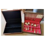 2pc Boxes w/WM Rogers & Son Flatware