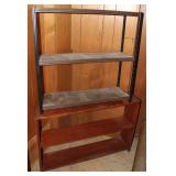Metal Shelf w/ Wooden Shelf