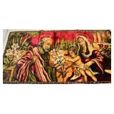 Vintage Religious Tapestry of the Holy Family