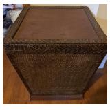Rattan Style Lidded Hamper