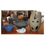 Ceramic Pottery Collection w/ Ceramic Duck