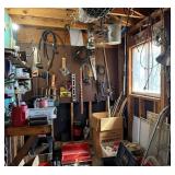 Side of Shed w/Tools