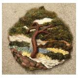 Vintage Fiber Art Landscape Piece