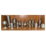 Collection of Pewter Mugs & Cups