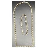 2pc Sterling Bracelet & Necklace