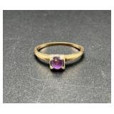 14Kt Purple Gemstone Ring Sz6.75