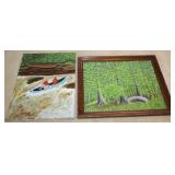 2pc O/C Paintings