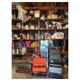 Contents of Shelves in Shed