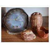 Polished Stone Holder, Agate Stone Clock++