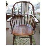 Antique Windsor Continuous Arm Chair w/ Cushions