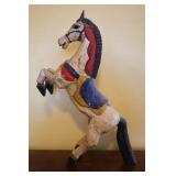 Vntg Hand Carved Wood Folk Art Horse