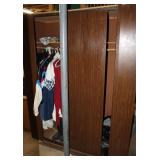 Large Pressboard Wardrobe w/ Contents