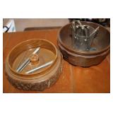 Nutcracker Tools w/ Wooden Bowls for Shells
