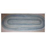 Blue Braided Rope Rug Runner
