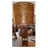 MCM Table Lamp w/ Woven Lamp Shade