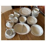 61pc Harmony House Fine China Dishes - Chips