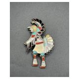 Zuni Indian Brooch