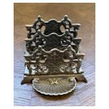 Vintage Cast Metal Letter Holder / Rack