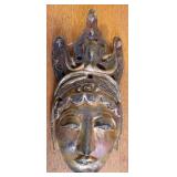 Debbie Kelley Signed Goddess Face Pottery