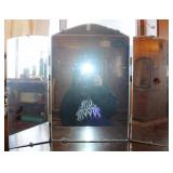 Vintage Tri-Folding Wall Hanging Mirror