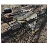 Vintage Wrought Iron Table & Chairs