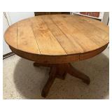Wood Pedestal Dining Table