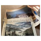 2pc Great Smoky Mountain & Blount Mansion Prints