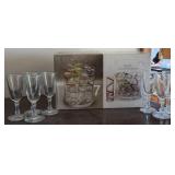 Bar Ware -Sherry & NIB Twirl Glasses