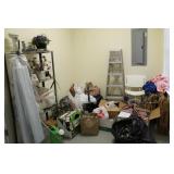 Partial Storage Room Misc Lot ie. Ladder, Shelf,++