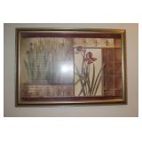 Framed Floral Picture by Pamela Leur