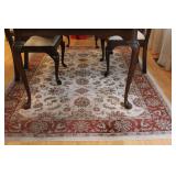 Area Rug Maroon, Taupe, Tan
