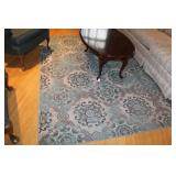 Area Rug Teal, Taupe & Tan