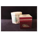 2 Sets of Vintage Christmas Nesting Boxes