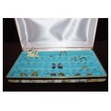 Vintage Jewelry Box with Vintage Costume Jewelry