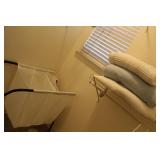 3 Section Laundry Cart & 3 Blankets
