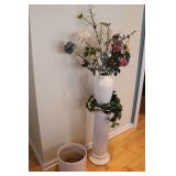Ceramic Flower Vase, Stand, Planter, & Arrangement