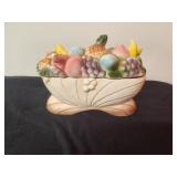 Wales Ceramic Hand-Painted Fruit Bowl 7"x6.5"
