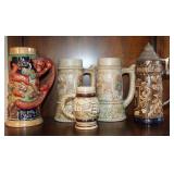 4pc. German Stein Collection w/ Avon Brazil Mug
