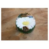 Italian Art Glass Floral Paper Weight