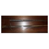 1878 Antique War Army Bayonet w/ Scabbard Signed