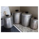 4pc Aluminum Canisters