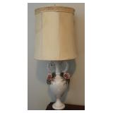Vtg Porcelain Urn Style French Table Lamp