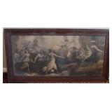 Victorian Classical Chariot Scene Print Framed