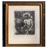 "The Reed Offered to Christ "Lithograph Print