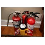 Fire Extinguishers & Flashlight