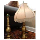 2pc Brass Lamps