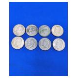 8 Eisenhower Dollars - varied dates